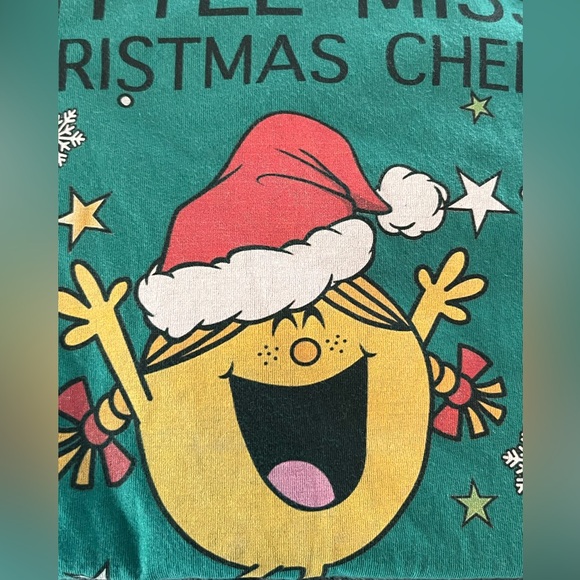 Little Miss Christmas Cheer short sleeve tshirt size large - Picture 3 of 4